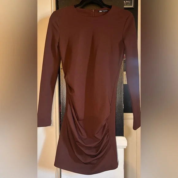 Zara | Dresses | Zara Chocolate Brown Long Sleeve Dress Small | Poshmark Zara | Dresses | Zara Chocolate Brown Long Sleeve Dress Small | Poshmark